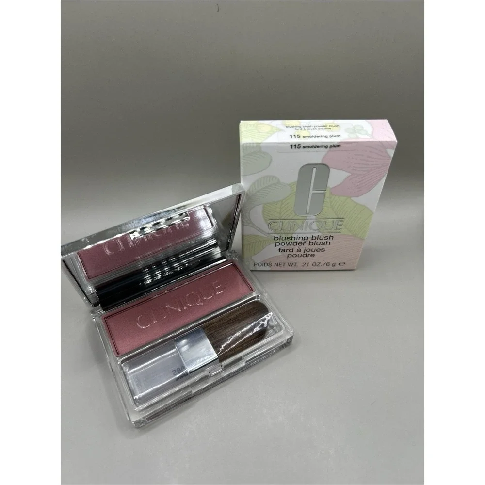 Clinique Blushing Blush Powder Blush 115 Smoldering Plum .21oz/6g NEW
